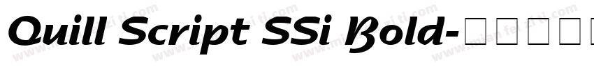 Quill Script SSi Bold字体转换